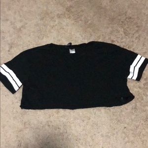 Black crop top